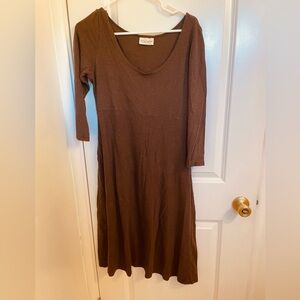 Sweet Skins Sweetskins hemp brown hemp organic cotton dress M medium